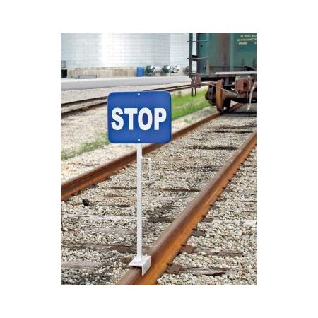 RAILROAD CLAMP SIGN STOP  CAR LOADING FRR954RD